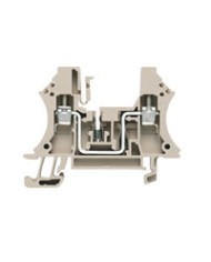 Bloc de jonction avec composant, Raccordement vissé, 4 mm², 250 V, 32 A, TS 35, Beige foncé TYPE WPO 4