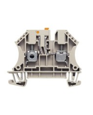 Bloc de jonction de test sectionnable, Raccordement vissé, 4 mm², 500 V, 32 A, pivotant, Sectionnement transversal: sans, douille test intégrée: Non, TS 35, Beige foncé TYPE WTR 4