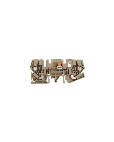 Bloc de jonction de test sectionnable, Raccordement à ressort, 6 mm², 400, 41 A, coulissant, Sectionnement transversal: Enfichable, douille test intégrée: Non, TS 35, TS 32, Beige foncé TYPE ZTL 6 Bloc de jonction de test sectionnable, Raccordement à ressort, 6 mm², 400, 41 A, coulissant, Sectionnement transversal: Enfichable, douille test intégrée: Non, TS 35, TS 32, Beige foncé TYPE ZTL 6