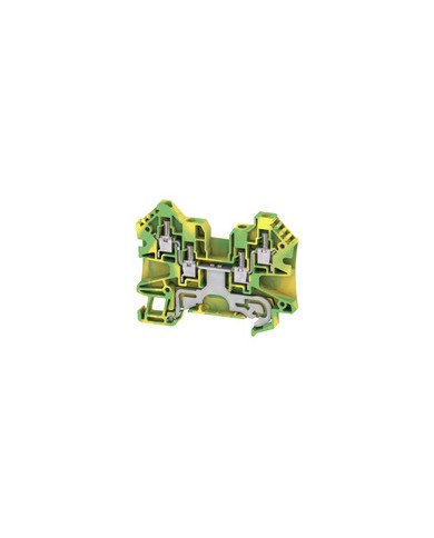 Borne de mise à la terre, Raccordement vissé, 4 mm², 800 V, 8 A, Nombre de raccordements: 4, Nombre d'étages: 1, Vert/jaune TYPE WPE 4/ZZ Borne de mise à la terre, Raccordement vissé, 4 mm², 800 V, 8 A, Nombre de raccordements: 4, Nombre d'étages: 1, Vert/jaune TYPE WPE 4/ZZ