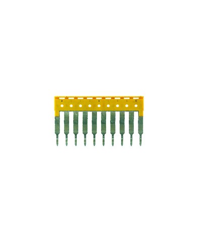 Connecteur transversal bloc de jonction, enfiché, Nombre de pôles: 10, Pas en mm²: 5.10, Isolé: Oui, 24 A, jaune TYPE ZQV 2.5/10 Connecteur transversal bloc de jonction, enfiché, Nombre de pôles: 10, Pas en mm²: 5.10, Isolé: Oui, 24 A, jaune TYPE ZQV 2.5/10