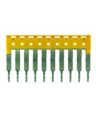 Bloc de jonction modulaire multi-étages, PUSH IN, 2.5 mm², 800 V, 22 A, Nombre d'étages: 3, Beige foncé, Orange TYPE A3T 2.5