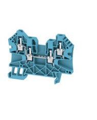 Borne de mise à la terre, Raccordement vissé, 4 mm², 800 V, 8 A, Nombre de raccordements: 4, Nombre d'étages: 1, Vert/jaune TYPE WPE 4/ZZ