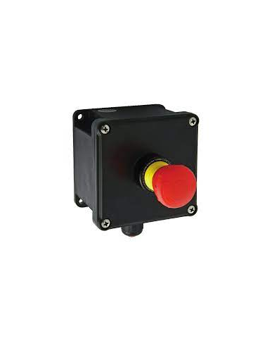 ARRET D'URGENCE GRP DIM: 110X170X85MM, Antidéflagrant ATEX type P1T01F3