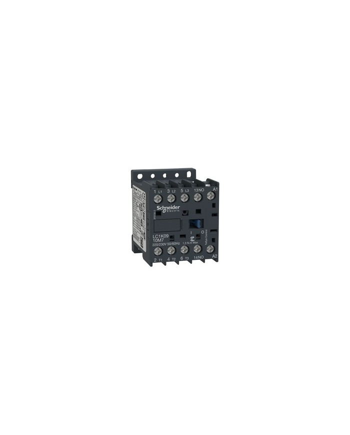 Contacteur LC1K0910M7 32A 220VAC - Bobine 50/60Hz, Trois Niveaux, Charge 2.2kW/4kW, 1NO - 12