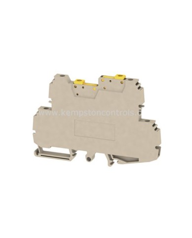 Bloc de jonction de test sectionnable, Raccordement vissé, 2.5 mm², 400 V, 10 A, pivotant, Sectionnement transversal: sans, douille test intégrée: Oui, TS 35, Beige foncé TYPE WDTR 2.5 Bloc de jonction de test sectionnable, Raccordement vissé, 2.5 mm², 400 V, 10 A, pivotant, Sectionnement transversal: sans, douille test intégrée: Oui, TS 35, Beige foncé TYPE WDTR 2.5