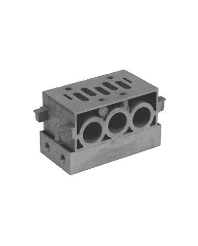 Plaque d'alimentation pour embase juxtaposable ISO2 Réf: 0228001200 Plaque d'alimentation pour embase juxtaposable ISO2 Réf: 0228001200