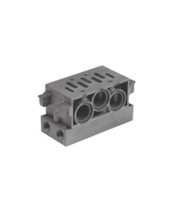 Embase juxtaposable pour distributeur ISO1 orifices latéraux Réf: 0228000150