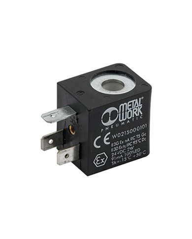 Bobine 24VDC 5W tension Diam :  8mm, DIN 43650 Forme B Industrielle largeur 22mm pour cheminée Réf: W0215000001 Bobine 24VDC 5W tension Diam :  8mm, DIN 43650 Forme B Industrielle largeur 22mm pour cheminée Réf: W0215000001