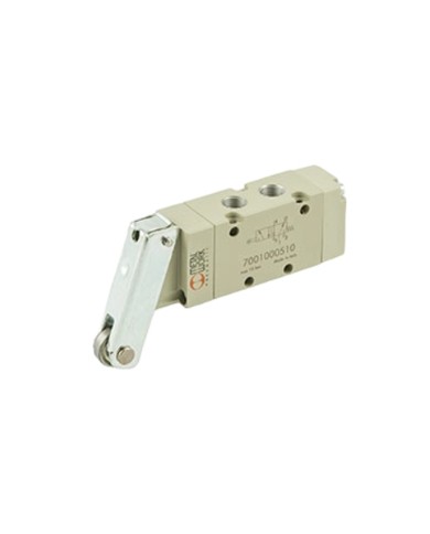 Distributeur Série 70 MEV 25 BRS OO 5/2 monostable levier à galet bidirectionnel 1/8'' Réf: 7001000510 Distributeur Série 70 MEV 25 BRS OO 5/2 monostable levier à galet bidirectionnel 1/8'' Réf: 7001000510